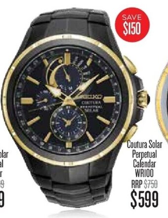 Shiels Coutura Solar Perpetual Calendar WR100 offer