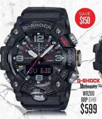 Shiels G-Shock Mudmaster WR200 RRP Watch offer