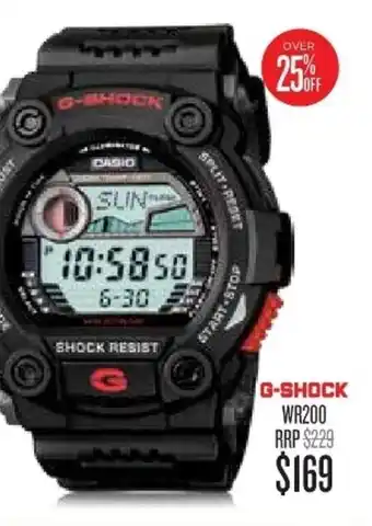 Shiels G-Shock WR200 RRP Watch offer