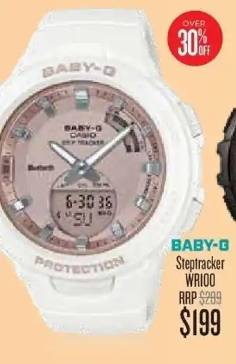 Shiels Baby-G Steptracker WR100 RRP Watch offer