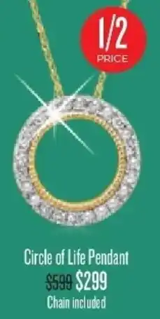 Shiels Circle of Life Pendant offer