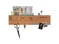 Officeworks Three by Three Dry-Erase Weekly Planner with Storage Bamboo offer