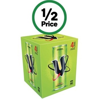 Woolworths V energy drink 4 x 250ml offer