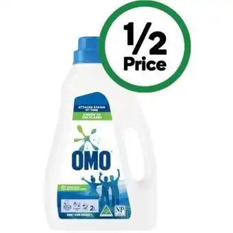 Woolworths Omo active clean laundry powder 2 kg or liquid 2 litre offer