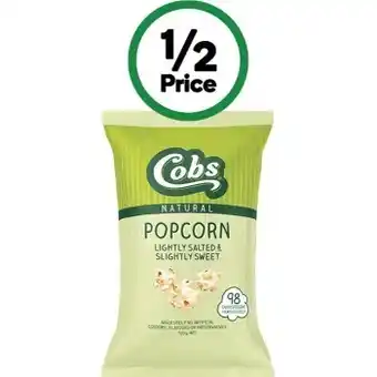 Woolworths Cobs popcorn 70-120g offer