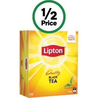 Woolworths Lipton tea bags pk 100 offer