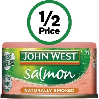 Woolworths John west salmon tempters 95g offer