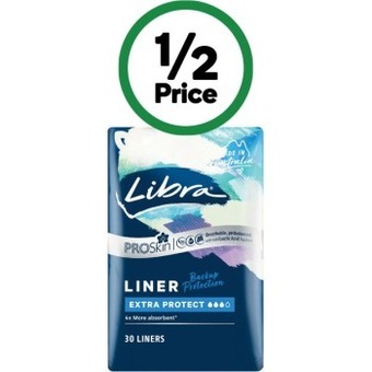 Woolworths Libra proskin liners pk 30 offer
