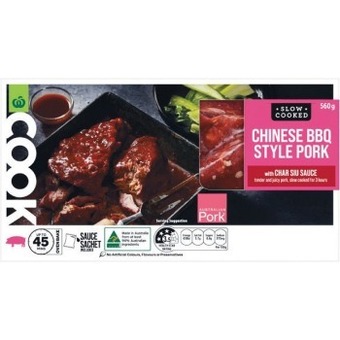 Woolworths Woolworths cook chinese bbq style pork with char siu sauce 560g offer