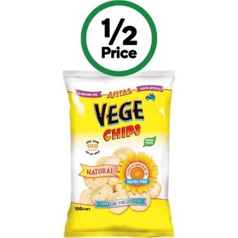 Woolworths Vege traditional chips 100g – from the health food aisle offer