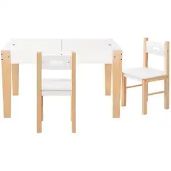 Woolworths Keezi kids table and chairs set chalkboard toys play storage desk children game offer