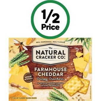 Woolworths The natural cracker co. crackers 160g offer