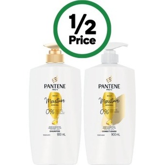 Woolworths Pantene pro-v shampoo or conditioner 900ml offer