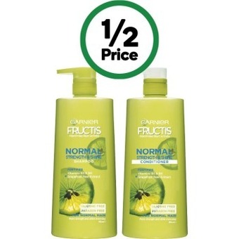 Woolworths Garnier fructis shampoo or conditioner 850ml offer