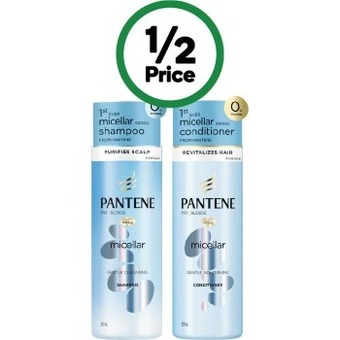 Woolworths Pantene micellar shampoo or conditioner 530ml offer