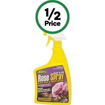 Woolworths Brunnings rose spray ready to use 1 litre offer