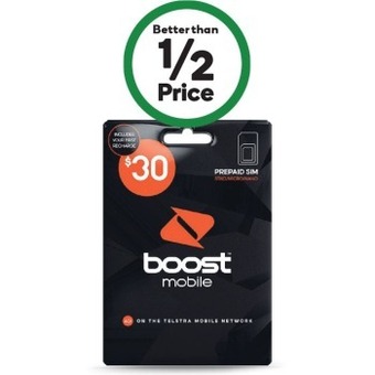 Woolworths Boost $30 sim# offer