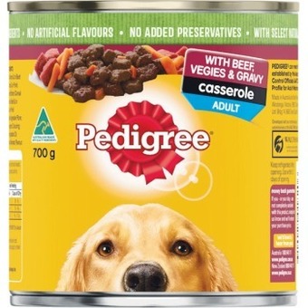 Woolworths Pedigree wet dog food 700g offer