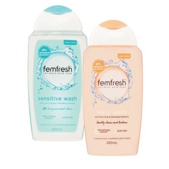 Coles Femfresh daily wash or sensitive wash 250ml offer