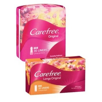 Coles Carefree liners regular or long 30 pack offer