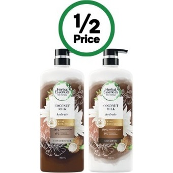 Woolworths Herbal essences bio:renew shampoo or conditioner 600ml offer
