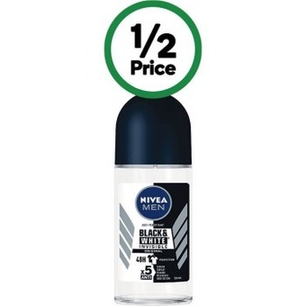 Woolworths Nivea roll on deodorant 50ml offer