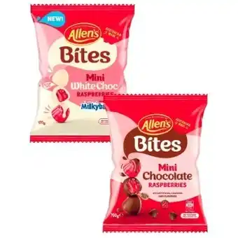 Coles Nestlé or allen's choc coated bites 110g-160g offer