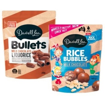 Coles Darrell lea bullets, twists, balls or liquorice 120g-280g offer