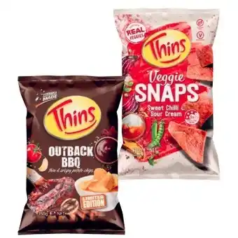 Coles Thins potato chips 120g-175g offer