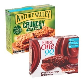 Coles Nature valley bars 210g-252g or fibre one bars or snacks 92g-120g offer