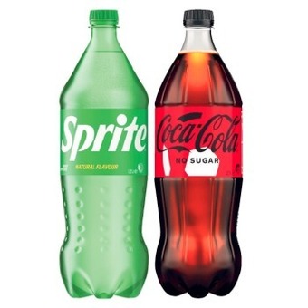 Coles Coca-cola, fanta or sprite soft drink 1.25 litre offer