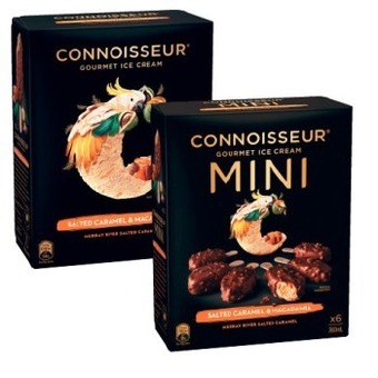 Coles Connoisseur multipack 4 pack 350ml-456ml offer