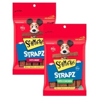 Coles Schmackos dog treats 200g offer