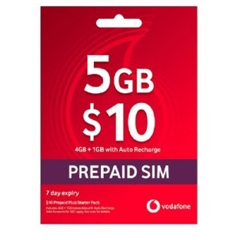 Coles Vodafone $10 prepaid plus starter pack offer