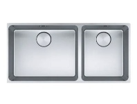 Designer Appliances Franke Mythos 1 & 1/2 Bowl Sink with 3 Way Install - Right Hand Large Bowl offer
