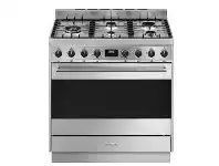 Designer Appliances Smeg 90cm 'Classic' Dual Fuel Stainless Steel Freestanding Cooker offer