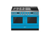 Designer Appliances Smeg 120cm 'Portofino' Dual Fuel Pyrolytic Self-Cleaning Freestanding Cooker offer