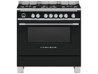 Fisher & Paykel 90cm Dual Fuel Pyrolytic Self-Cleaning Freestanding Cooker