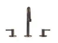 E&S Trading Brodware Yokato Basin Set with Knurled Levers in Roma Bronze PVD offer