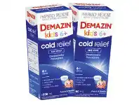 Cincotta Chemist Demazin Kids 6+ Cold Relief Blue Syrup 200ml offer