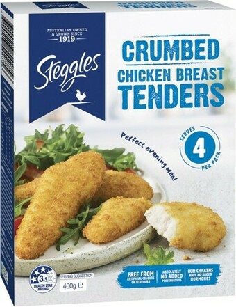 IGA Steggles Chicken Breast Tenders 400g Selected Varieties offer