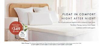 Pillow Talk Relax therapy 7cm memory foam topper by hilton offer