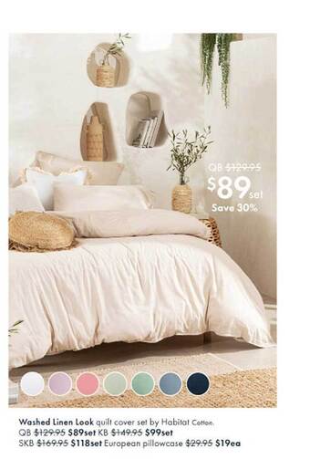 Pillow Talk Washed linen look offer