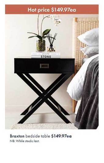 Pillow Talk Braxton bedside table offer