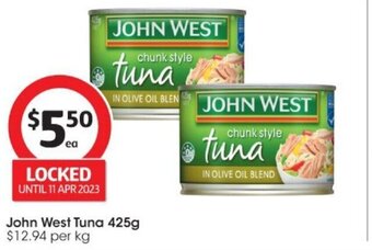 Coles John West Tuna 425g offer