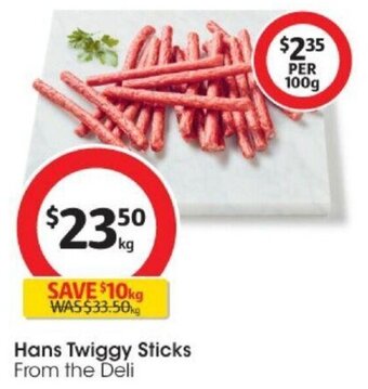 Coles Hans Twiggy Sticks offer