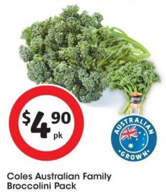 Coles Australian Family Broccolini Pack
