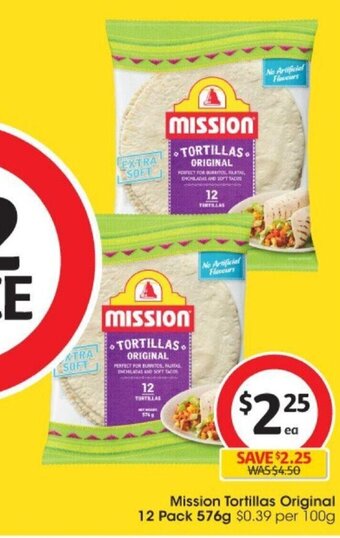 Mission Tortillas Original 12 Pack 576g