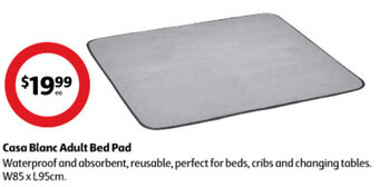Coles Casa Blanc Adult Bed Pad offer