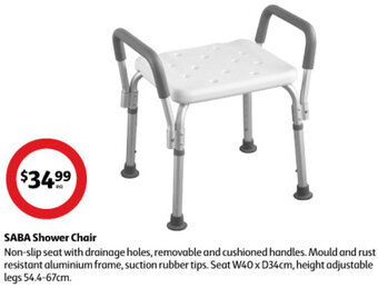 Coles Saba Shower Chair offer